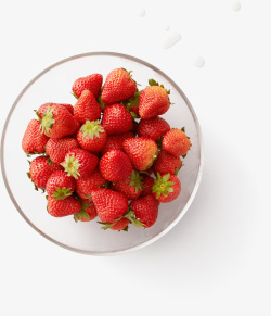 一盘洗干净的草莓素材
