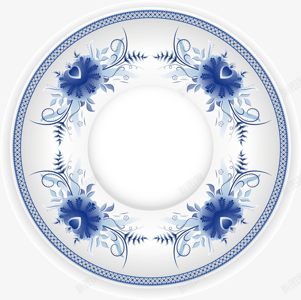 蓝色团花花纹青花瓷盘子png免抠素材_88icon https://88icon.com 彩瓷 摆件 瓷器 盘子 纹理 纹路 花纹 蓝色 蓝色团花花纹盘子 陶器 青花 青花瓷