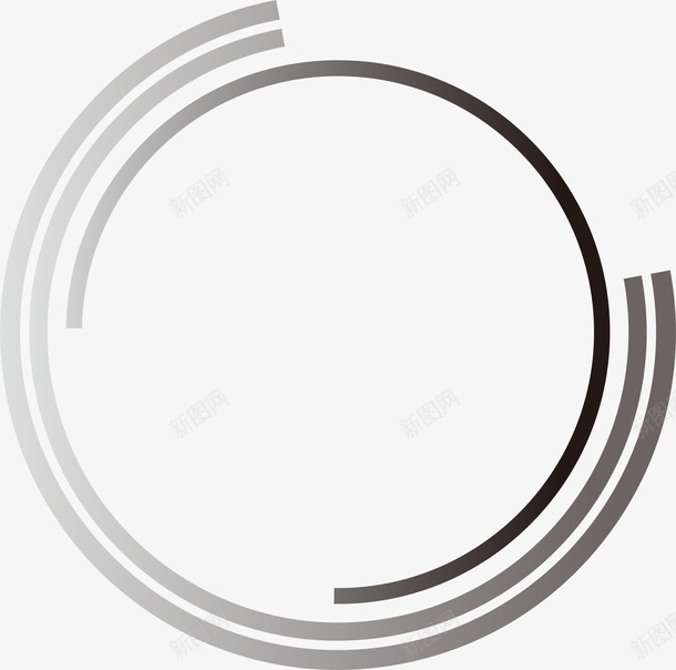 黑色简约圆圈png免抠素材_88icon https://88icon.com 免抠PNG 图案 圆圈 简约 线条 边框纹理 黑色