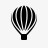 五彩热气球热气球小图标图标