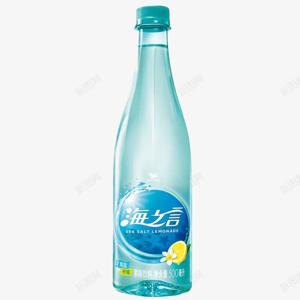 统一海之言饮料png免抠素材_88icon https://88icon.com 产品实物 柠檬味 统一品牌 蓝色装 饮料