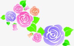 玫瑰花画册片素材