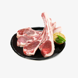 干锅焖羊肉羊排片高清图片