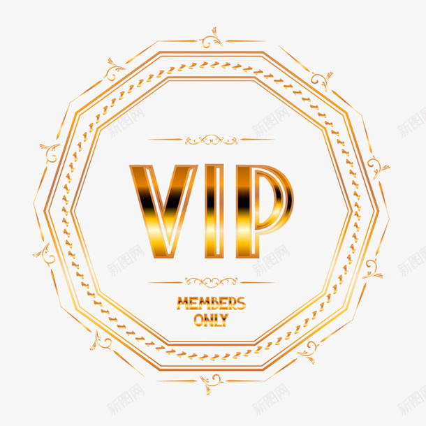 金色vip商务标签元素png免抠素材_88icon https://88icon.com vip 光泽 圆圈 排版 样式 渐变 质感 贵重 金色