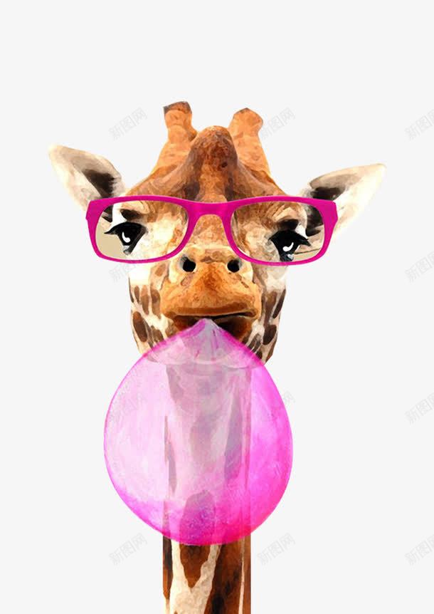 鹿png免抠素材_88icon https://88icon.com 创新 可爱 气球 长颈鹿