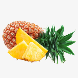 轻食新鲜水果菠萝高清图片