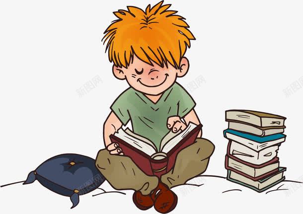 小男孩卡通翻开的书png免抠素材_88icon https://88icon.com 卡通翻开的书 太阳 学习 小学生 小男孩 想象 看书 简约 阅读 黄头发