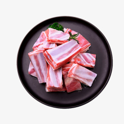 干锅焖羊肉一碟羊排海报高清图片