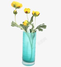 伊莎世家特雷勒花瓶现代简约直筒玻璃花瓶高清图片