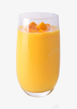 芒果味饮品芒果鲜奶的实物产品高清图片