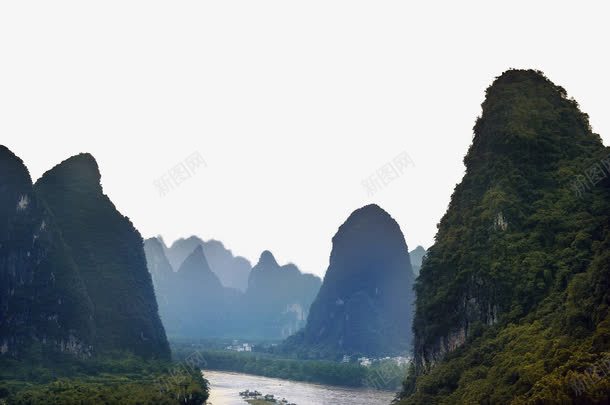 广西桂林阳朔风景png免抠素材_88icon https://88icon.com 山水 广西 旅游 桂林 风景