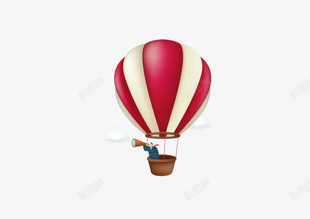 红白土耳其热气球png免抠素材_88icon https://88icon.com 土耳其 气球 热气球 红白