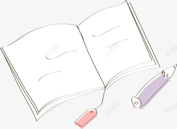 手绘线条学生学习书本铅笔png免抠素材_88icon https://88icon.com 书本 学习 学生 手绘 线条 铅笔