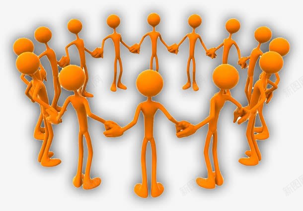 极简风企业文化3D小人装饰png免抠素材_88icon https://88icon.com 3D小人 企业文化 团队合作 极简 橙色