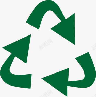 绿色环保图标创意绿色箭头图标图标