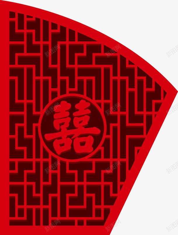 窗花png免抠素材_88icon https://88icon.com 中国风 喜庆 婚礼