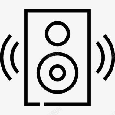 hifi低音扬声器图标图标