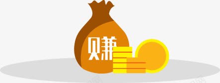 扁平化png免抠素材_88icon https://88icon.com 微信元素 赚钱 金币