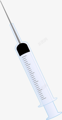 打疫苗手绘注射器高清图片