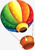 摄影飘在空中手绘热气球png免抠素材_88icon https://88icon.com 摄影 热气球 空中