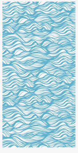 蓝色海洋波浪花纹背景矢量图素材