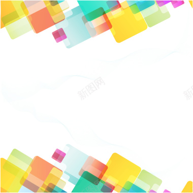 彩色抽象几何商业海报展板矢量背景背景