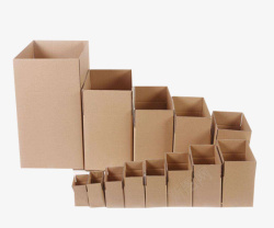 瓦楞纸盒各种大小号的瓦楞纸箱高清图片