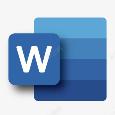 蓝色office2019办公软件图标logo图标