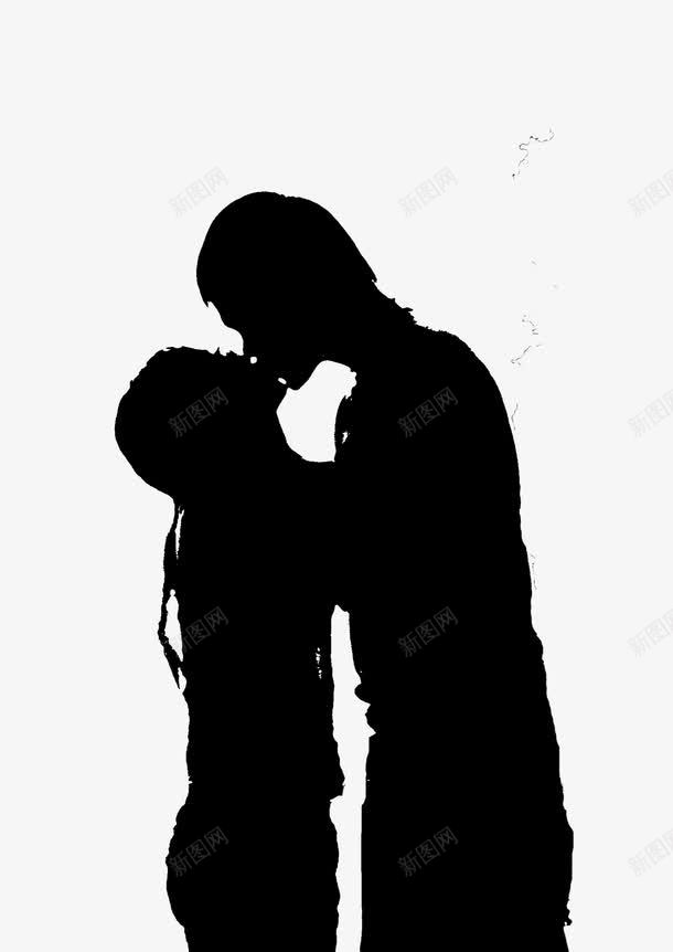 接吻剪影png免抠素材_88icon https://88icon.com 一生一世 接吻图 爱情 甜蜜 男女亲吻 男女接吻