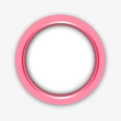 ppt元素粉色的圆形圈圈素材