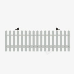 庭院围栏木栅栏护栏高清图片