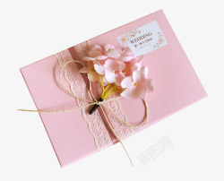 回礼浪漫韩式粉色喜糖包装盒高清图片