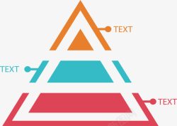 三角结构镂空彩色三角高清图片