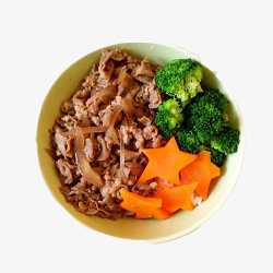 排骨萝卜饭荤素搭配高清图片