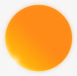 橙色渐变色圆实心圆图标高清图片