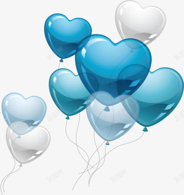 爱心蓝色气球png免抠素材_88icon https://88icon.com 淡雅海报气球装饰图案 爱心氢气球 蓝紫爱心 蓝色气球 透明蓝色氢气球