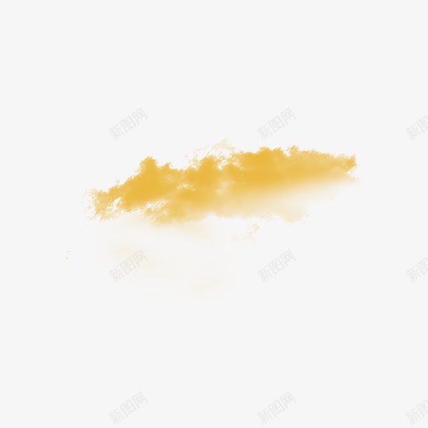 黄色云朵png免抠素材_88icon https://88icon.com 云层 棉花云 棉花状 简约 黄昏