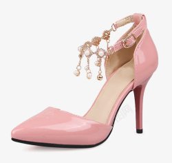 时尚优雅活动女鞋高跟鞋粉色素材
