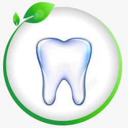 牙齿疼痛绿色牙齿卡通图高清图片