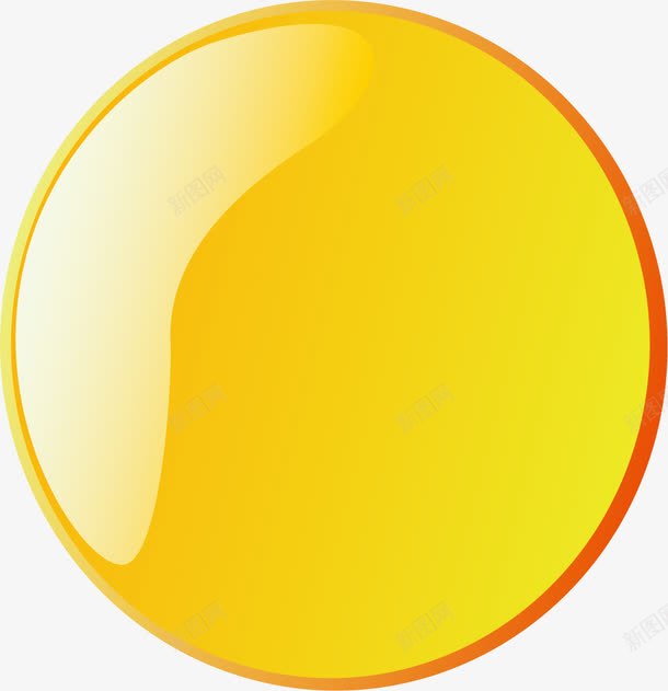手绘黄色圆圈png免抠素材_88icon https://88icon.com 光晕 圆圈 弧线 手绘 水彩 渐变 质感 黄色