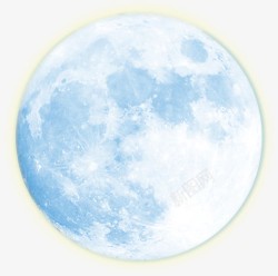 蓝色月亮素材