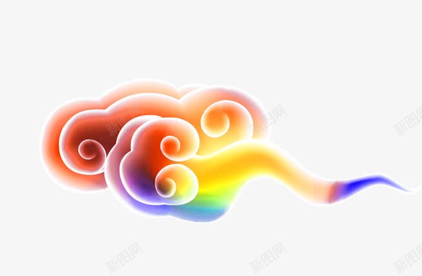 彩色祥云中国风装饰图案png免抠素材_88icon https://88icon.com 中国风 免抠PNG 彩色 祥云 装饰图案