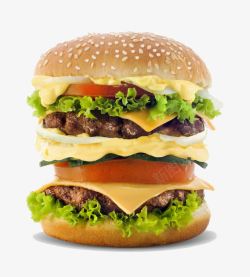 多层汉堡素材多层的巨无霸沙拉汉堡高清图片