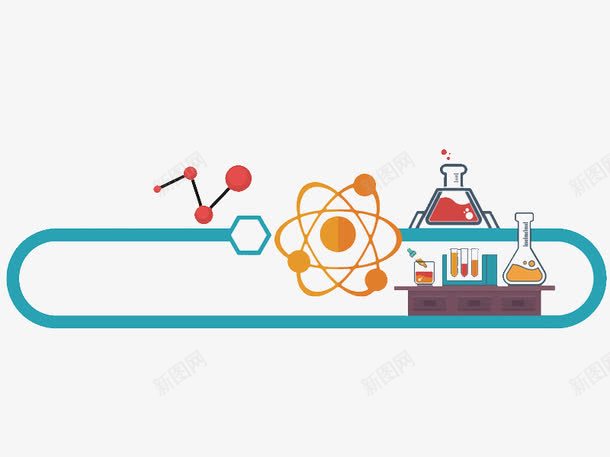 实验室的展板png免抠素材_88icon https://88icon.com 仪器 分子 卡通 展板 手绘 简笔 试验台 酒精灯