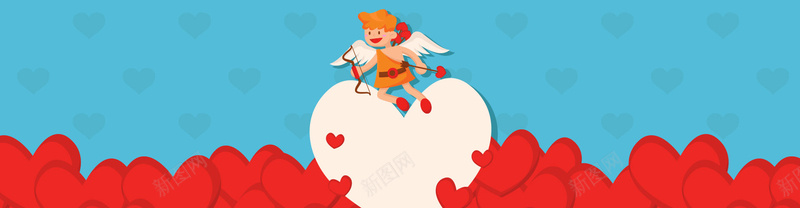 彩色丘比特情人节贺卡矢量图ai设计背景_88icon https://88icon.com ai格式 七夕 丘比特 卡片 含jpg预览图 天使 情人节 爱心 爱情 矢量图 贺卡