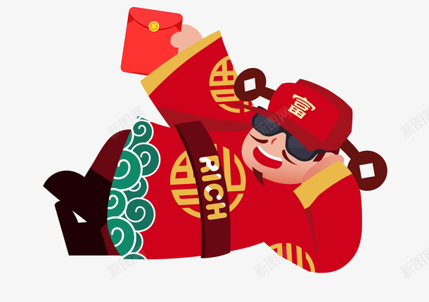 2019卡通猪年财神躺着png免抠素材_88icon https://88icon.com 2019 2023 2024 免扣 农历新年 恭喜发财 接财神 新年 新年快乐 无 无背景 猪年 红包 财神 财神到 躺着 迎财神