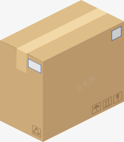 空白纸箱创意包装盒卡纸瓦楞纸包装盒高清图片