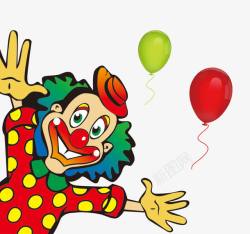 愚人节欢乐大促愚人节欢乐小丑气球高清图片