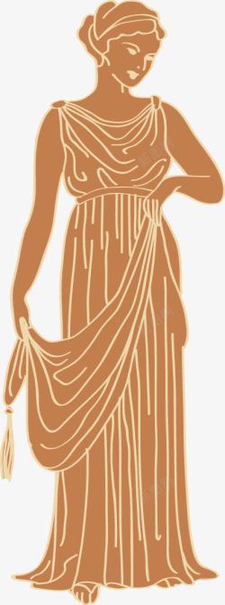 欧式女士浴衣欧式罗马文化高清图片