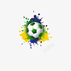 巴西足球杯巴西足球logo图标高清图片